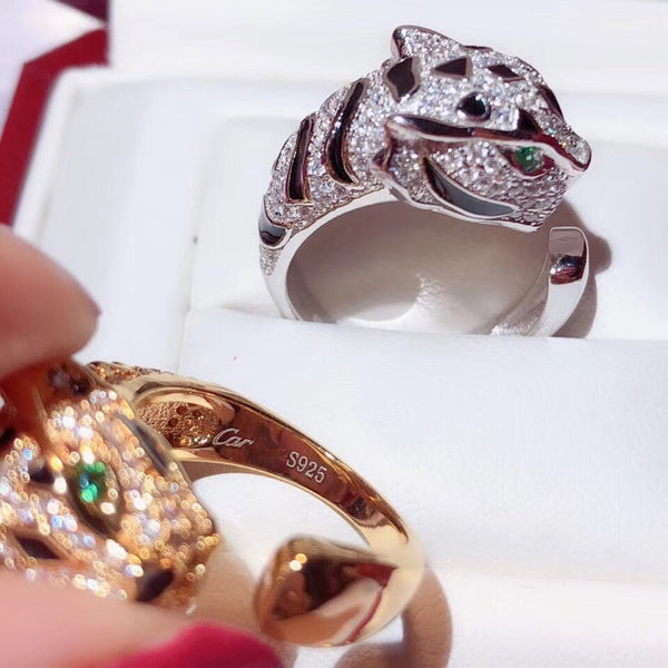 ANELLO PANTHERE CON DIAMANTI DA 10,7 MM