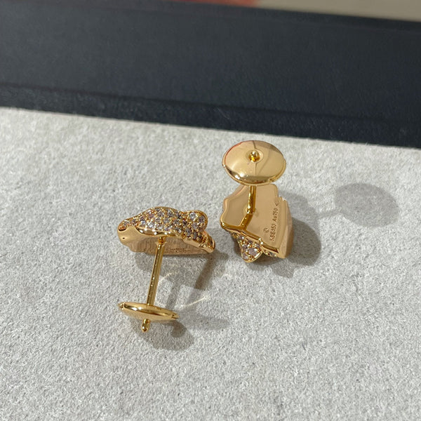 ORECCHINI CON DIAMANTI PANTERA