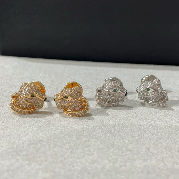 ORECCHINI CON DIAMANTI PANTERA