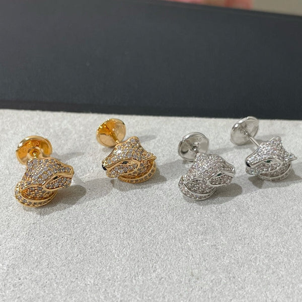ORECCHINI CON DIAMANTI PANTERA