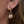 DOUBLE C DROP HEART GOLD EARRINGS