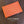 MINAUDIERE TRUNK BAG 17CM ORANGE CANVAS