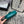 GG Marmont Mini 16.5cm Turquoise Calfskin Gold Hardware