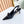 Rockstud Bow Slingback Black Calfskin With Matching Studs
