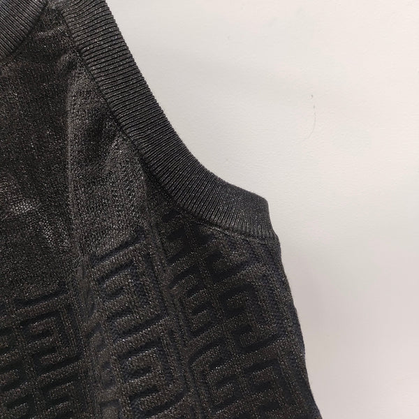 Top in maglia con monogramma PB