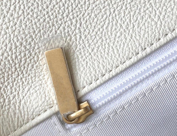 19 BORSA CON PATTA 26 BIANCO NERO PELLE DI VITELLO 