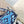 MEDIUM LADY D-LITE BLUE PALMS EMBROIDERY