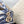 MEDIUM LADY D-LITE BLUE PALMS EMBROIDERY