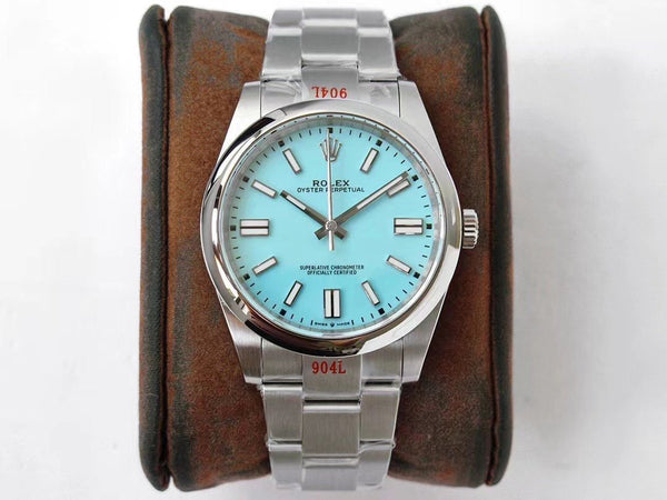 OYSTER PERPETUAL 41 STAINLESS STEEL SKY BLUE DIAL