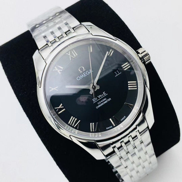 DEVILLE HOUR VISION CO-AXIAL QUADRANTE NERO IN ACCIAIO INOX 