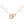 LOVE DOUBLE RING DIAMOND NECKLACE