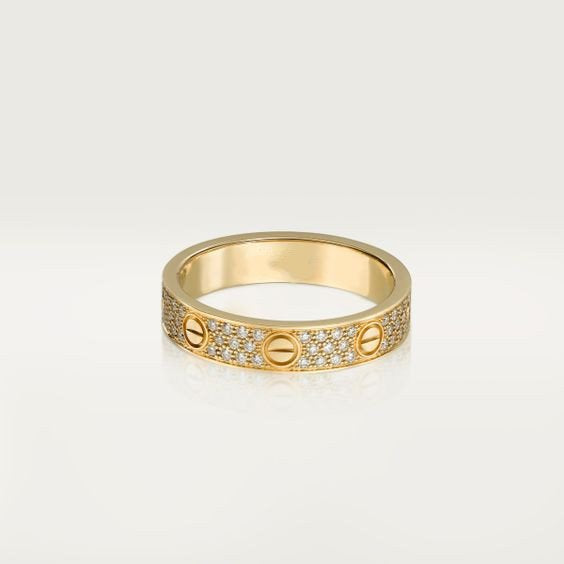 ANELLO LOVE 3,6 MM CON DIAMANTI