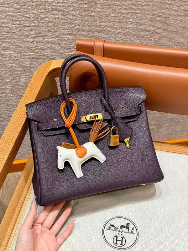 HM BIRKIN 25CM GRAPE PURPLE TOGO LEATHER GOLD HARDWARE
