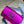 Manolo Capri embellished satin clutch in purple