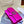 Manolo Capri embellished satin clutch in purple